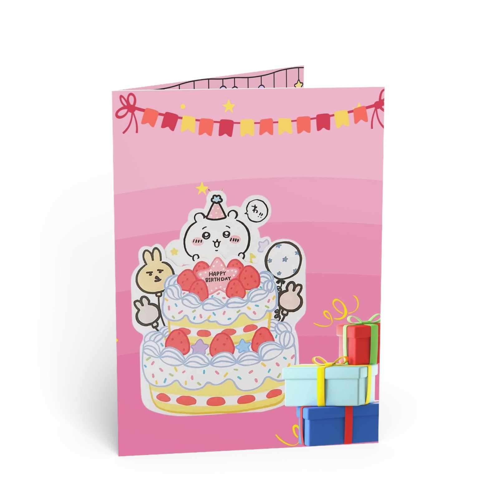 Chiikawa Happy Birthday Card