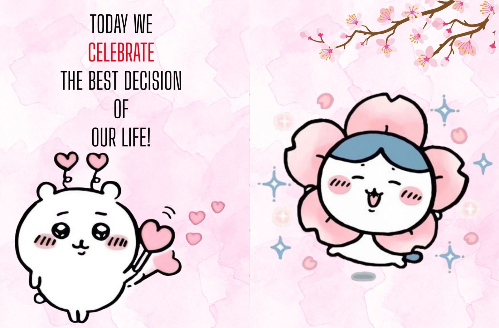 Chiikawa Anniversary Greeting Card for Kawaii Romance and Heartfelt Milestones - Image 7