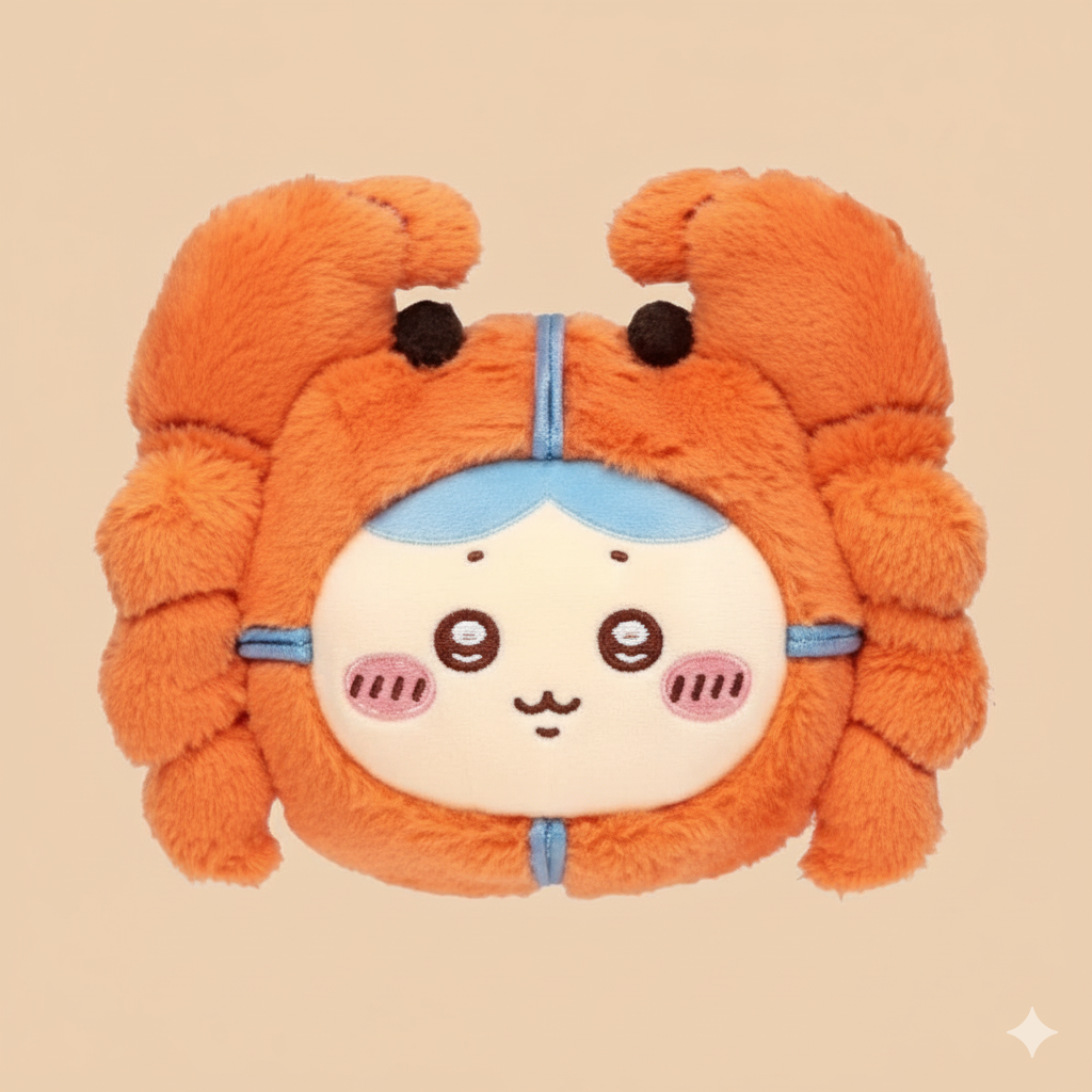 Chiikawa Shanghai Limited Edition Hairy Crab Chiikawa Plush Keychain