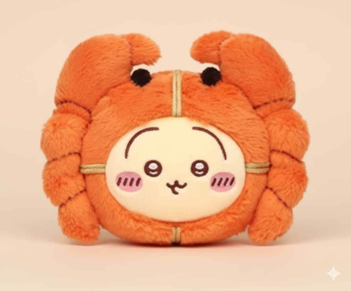 CHiiKAWA Shanghai Limited Edition Hairy Crab Usgai Plush Keychain