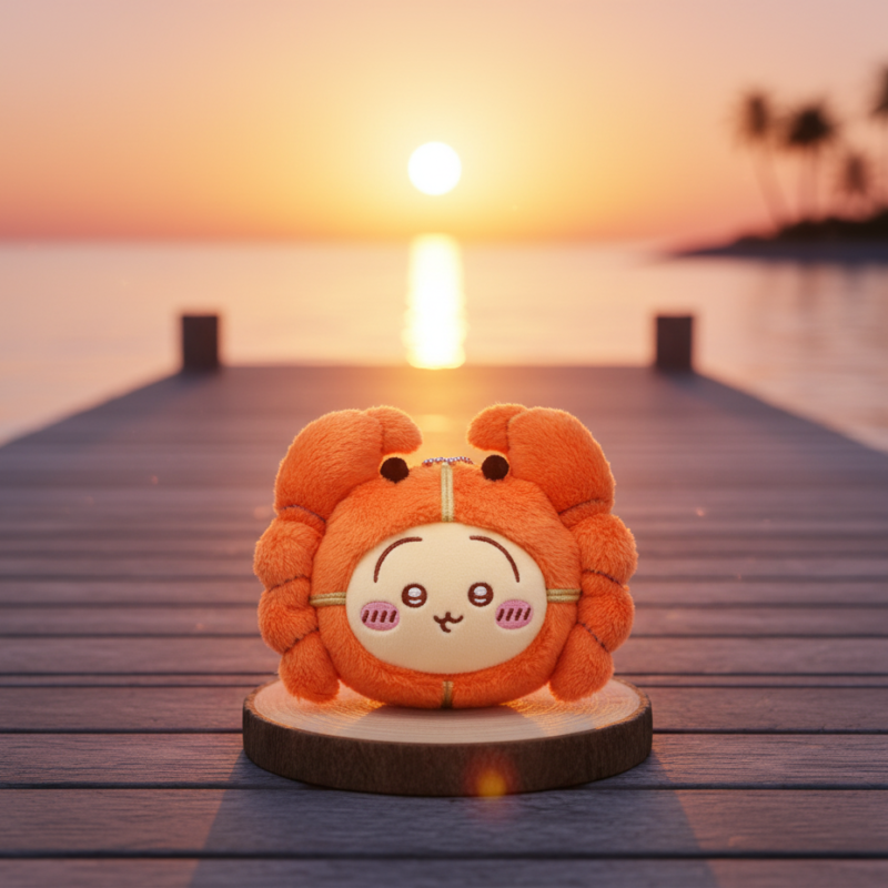 CHiiKAWA Shanghai Limited Edition Hairy Crab Usgai Plush Keychain