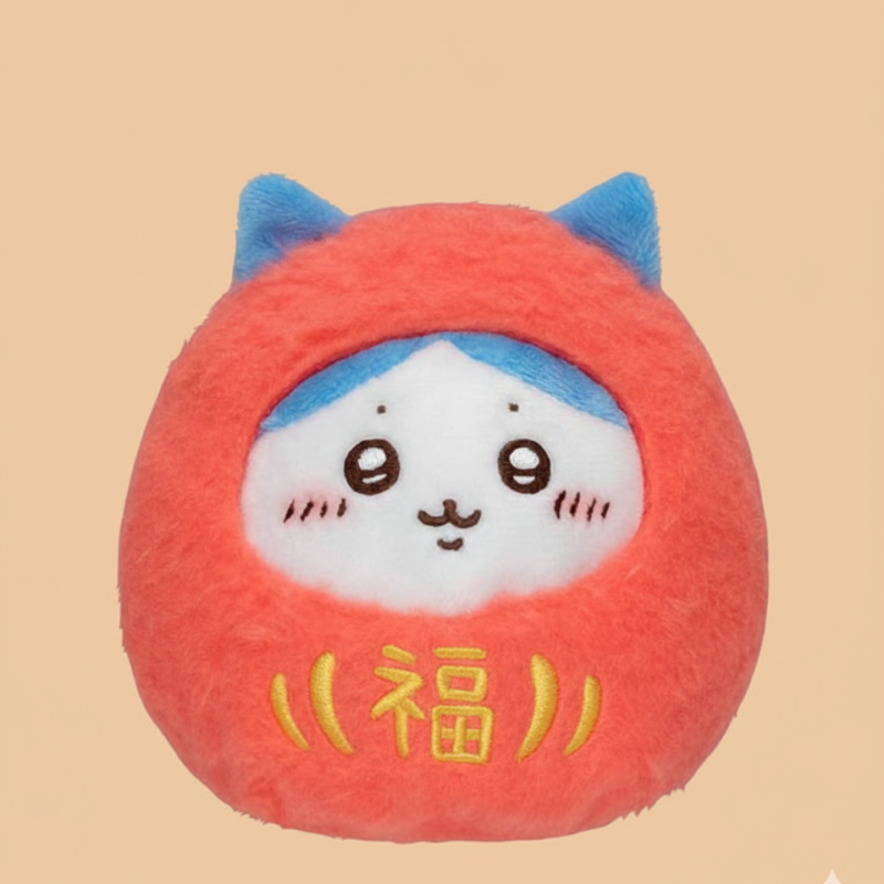Chiikawa Daruma Chiikawa Plush - Adorable Lucky Character Stuffed Toy for Fans