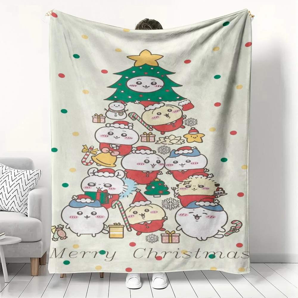 Chiikawa Christmas Blanket - Festive Cozy Character Throw for Holiday Comfort