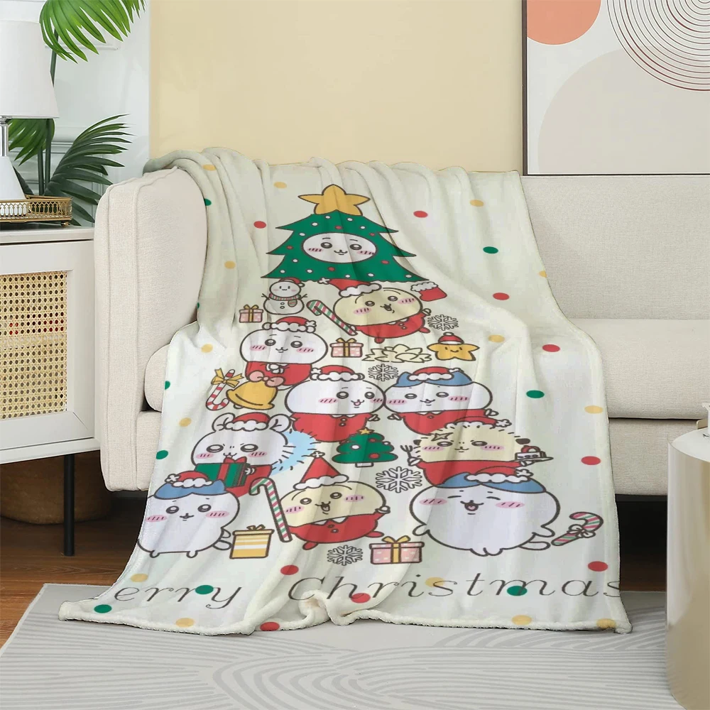 Chiikawa Christmas Blanket - Festive Cozy Character Throw for Holiday Comfort - Image 2