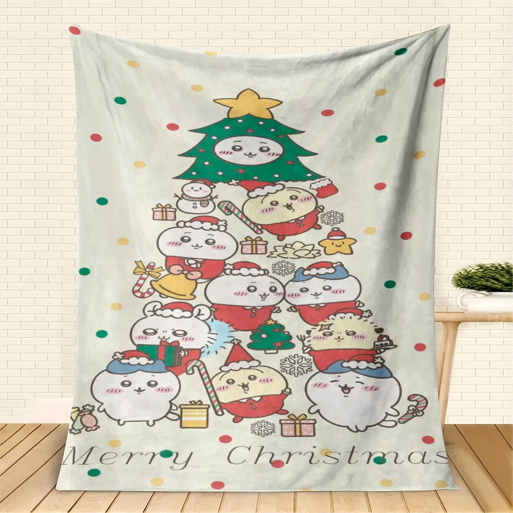Chiikawa Christmas Blanket - Festive Cozy Character Throw for Holiday Comfort - Image 3