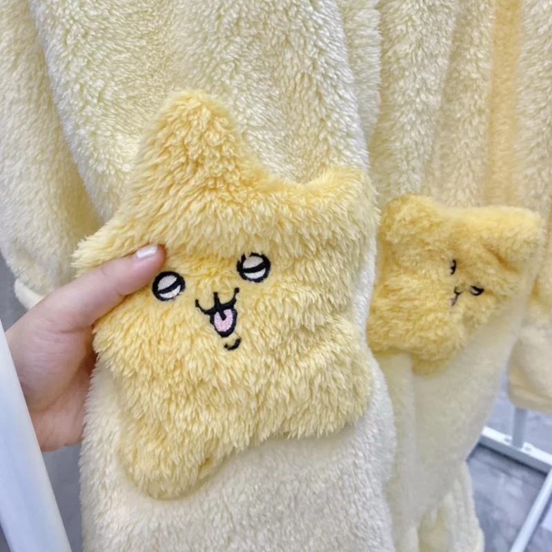 Chiikawa Velvet Robes - Luxurious Anime Character Loungewear for Ultimate Cozy Comfort - Image 4