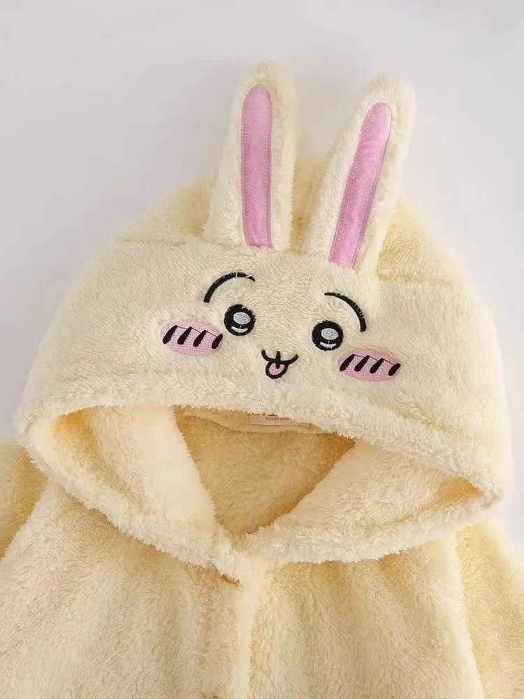 Chiikawa Velvet Robes - Luxurious Anime Character Loungewear for Ultimate Cozy Comfort - Image 12