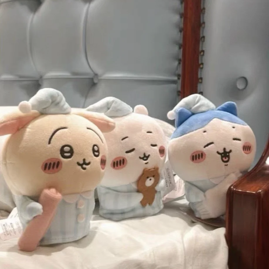 Chiikawa Pajamas Sleeping Series Plush Keychain - Adorable Anime Character Pajama-Clad Mini Plush for Bags & Keys - Image 4