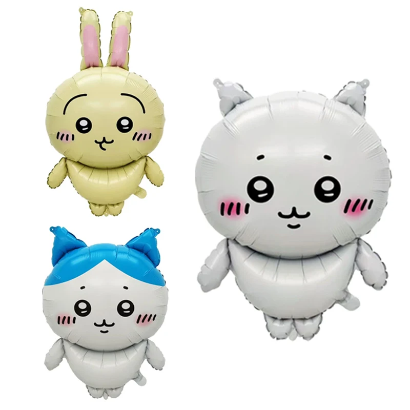 Chiikawa Hachiware Usagi Foil Balloon - Cute Anime Trio Party Balloon for Celebrations