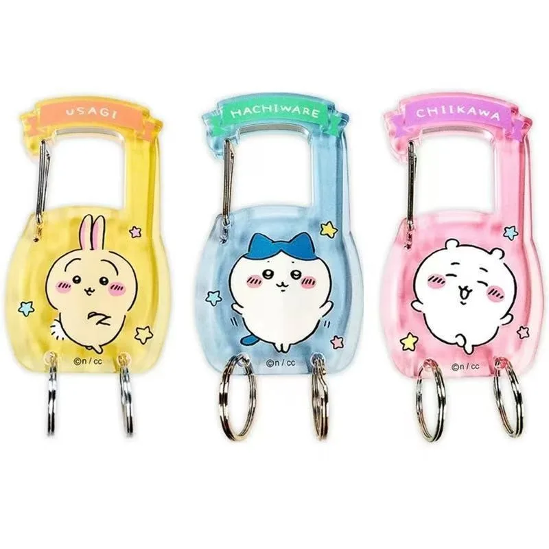 Chiikawa Carabiner Key Ring - Adorable Anime Character Carabiner Clip for Everyday Carry
