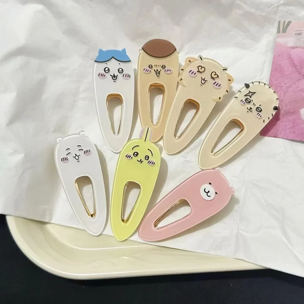 Chiikawa Acrylic Hairpin - Cute Anime Character Acrylic Hair Clip Accessory