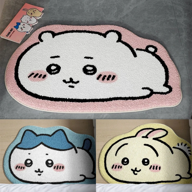 Chiikawa Cartoon Doormat - Adorable Anime Character Welcome Mat for Home Entry (40x60cm)